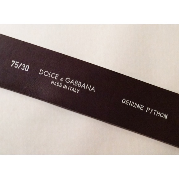 Dolce & Gabbana Genuine Python Belt main image 6